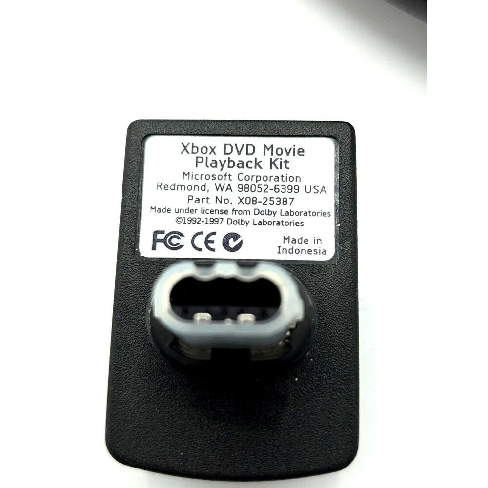 Original Microsoft Xbox DVD Movie Playback Media Remote & Receiver OEM Tested